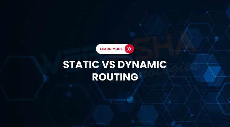 What is the difference between static and dynamic routing and how can you configure them?