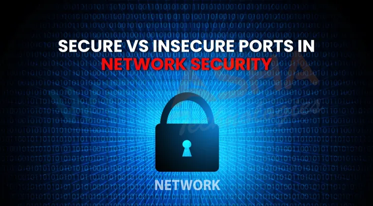 What is the difference between insecure and secure ports in network security?