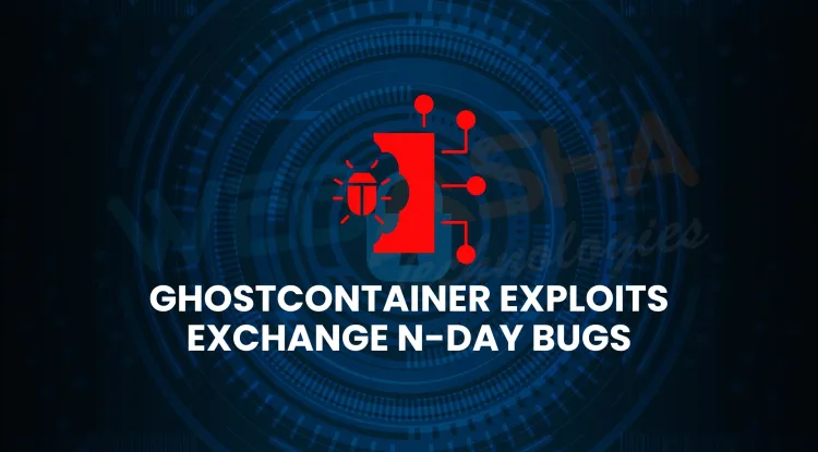 How are hackers exploiting N-day vulnerabilities in Microsoft Exchange servers using GhostContainer malware?