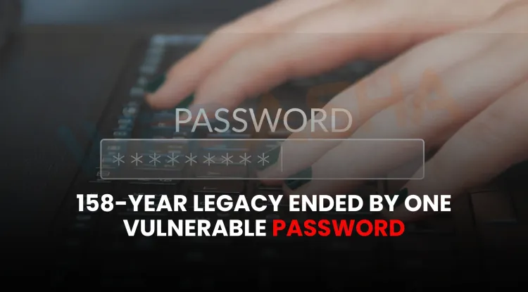 How did a weak password lead to the downfall of a 158-year-old UK logistics company in a ransomware attack?