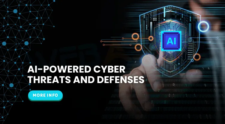 How are AI-powered cyber threats evolving and how is defensive AI used to stop them?