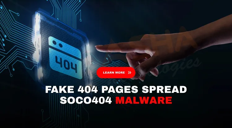What is Soco404 malware and how are fake 404 error pages being used to attack Linux and Windows systems?