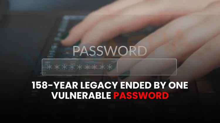 How did a weak password lead to the downfall of a 158-year-old UK logistics company in a ransomware attack?